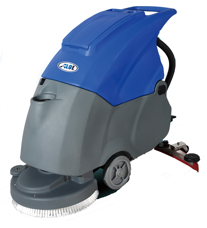 【艾隆aloe】AL50B手推洗地機,50cm洗地寬度,電動拖地機,電瓶式洗地吸乾機,