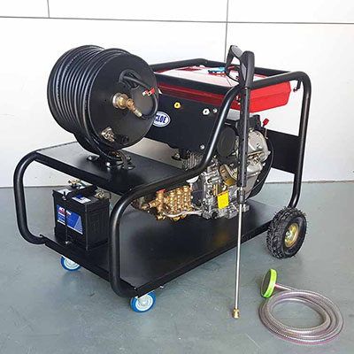 ALC-4020大流量高壓清洗機，電動汽油柴油可選，疏通管長度按要求配